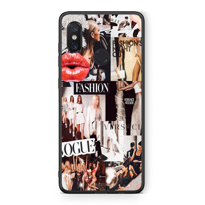 Xiaomi Mi 8 Collage Fashion Θήκη Αγίου Βαλεντίνου από τη Smartfits με σχέδιο στο πίσω μέρος και μαύρο περίβλημα | Smartphone case with colorful back and black bezels by Smartfits