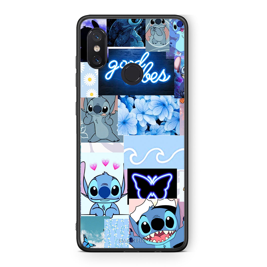 Xiaomi Mi 8 Collage Good Vibes Θήκη Αγίου Βαλεντίνου από τη Smartfits με σχέδιο στο πίσω μέρος και μαύρο περίβλημα | Smartphone case with colorful back and black bezels by Smartfits