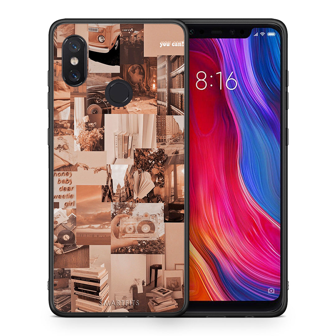 Θήκη Αγίου Βαλεντίνου Xiaomi Mi 8 Collage You Can από τη Smartfits με σχέδιο στο πίσω μέρος και μαύρο περίβλημα | Xiaomi Mi 8 Collage You Can case with colorful back and black bezels