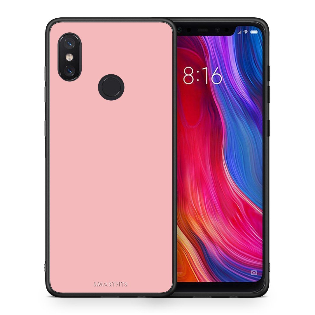 Θήκη Xiaomi Mi 8 Nude Color από τη Smartfits με σχέδιο στο πίσω μέρος και μαύρο περίβλημα | Xiaomi Mi 8 Nude Color case with colorful back and black bezels