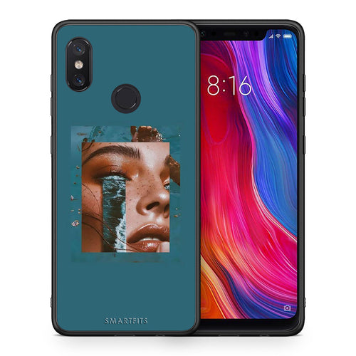 Θήκη Xiaomi Mi 8 Cry An Ocean από τη Smartfits με σχέδιο στο πίσω μέρος και μαύρο περίβλημα | Xiaomi Mi 8 Cry An Ocean case with colorful back and black bezels