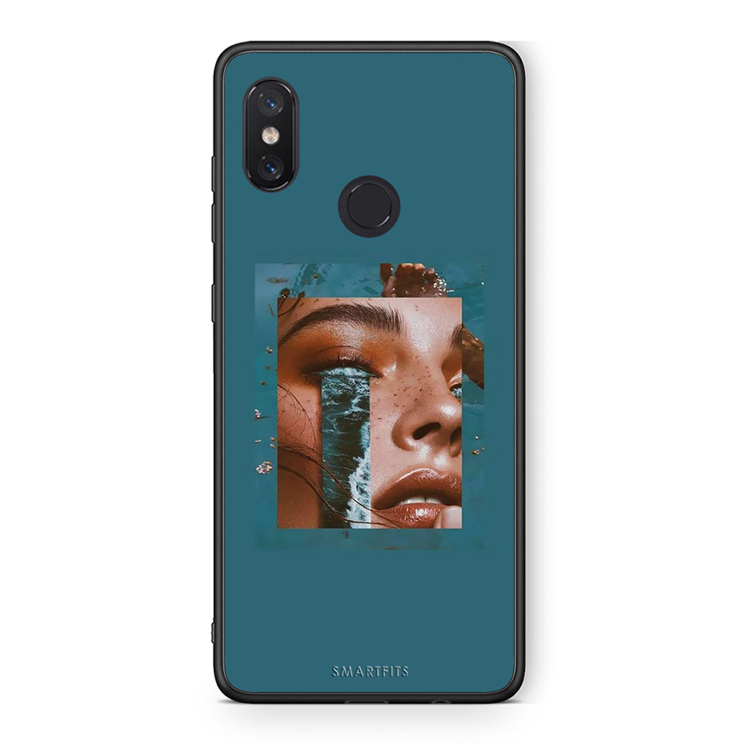 Xiaomi Mi 8 Cry An Ocean θήκη από τη Smartfits με σχέδιο στο πίσω μέρος και μαύρο περίβλημα | Smartphone case with colorful back and black bezels by Smartfits