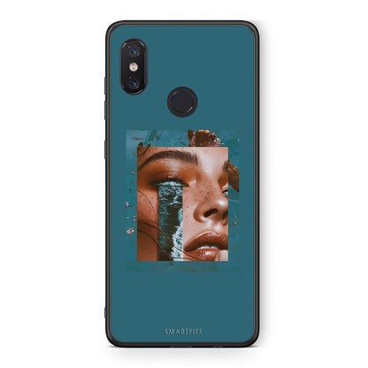 Xiaomi Mi 8 Cry An Ocean θήκη από τη Smartfits με σχέδιο στο πίσω μέρος και μαύρο περίβλημα | Smartphone case with colorful back and black bezels by Smartfits