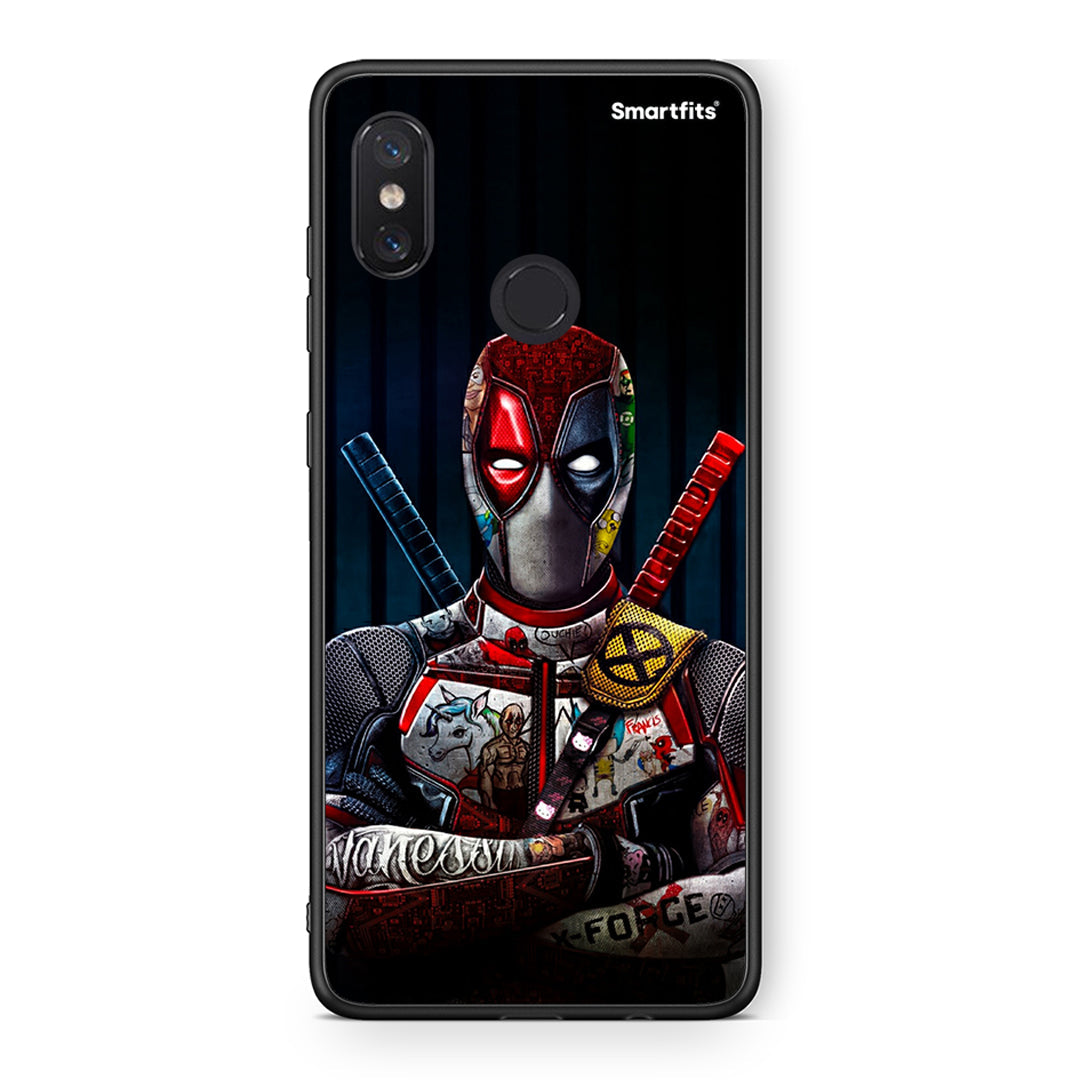 Xiaomi Mi 8 Funny Guy θήκη από τη Smartfits με σχέδιο στο πίσω μέρος και μαύρο περίβλημα | Smartphone case with colorful back and black bezels by Smartfits