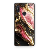 Thumbnail for Xiaomi Mi 8 Glamorous Pink Marble θήκη από τη Smartfits με σχέδιο στο πίσω μέρος και μαύρο περίβλημα | Smartphone case with colorful back and black bezels by Smartfits