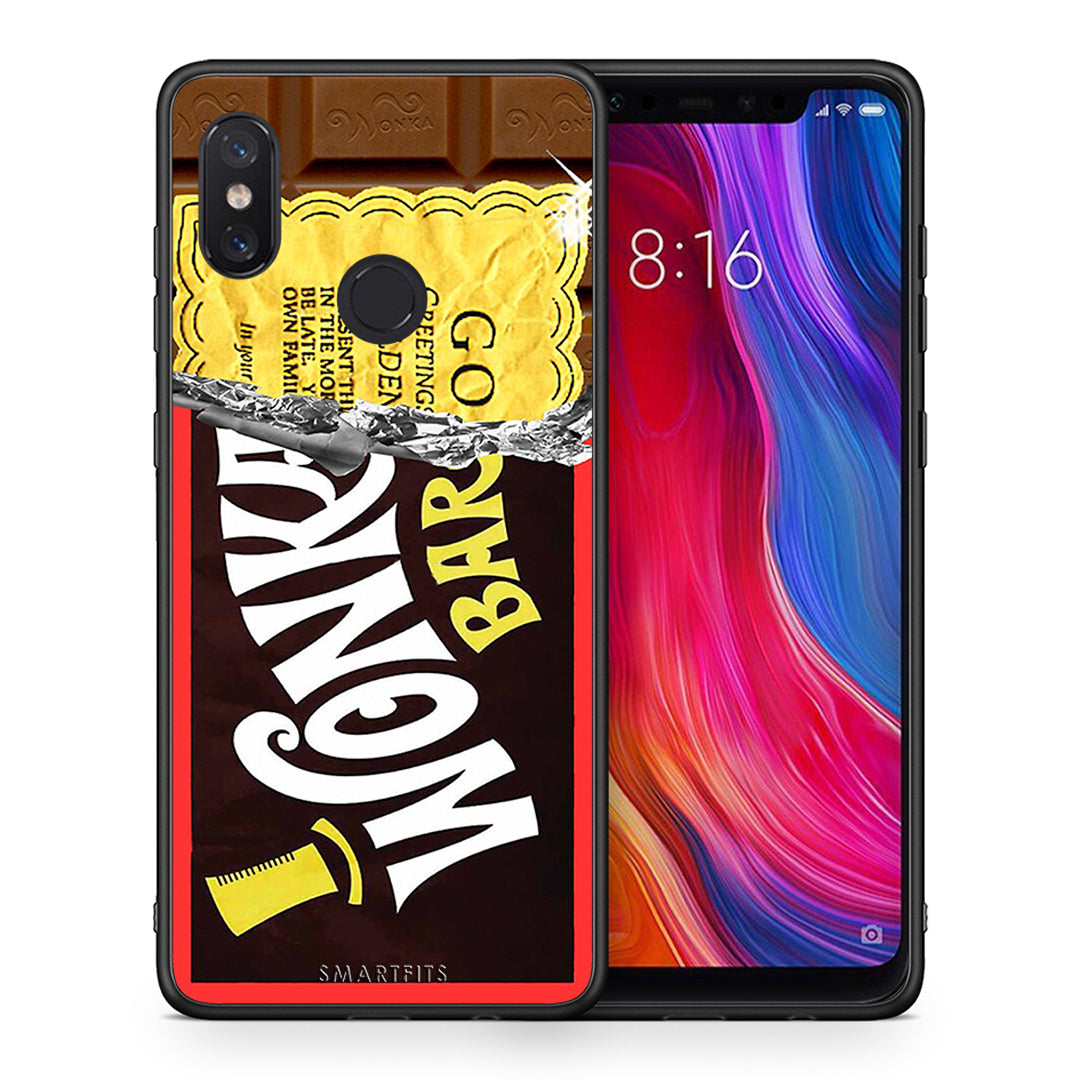 Θήκη Xiaomi Mi 8 Golden Ticket από τη Smartfits με σχέδιο στο πίσω μέρος και μαύρο περίβλημα | Xiaomi Mi 8 Golden Ticket case with colorful back and black bezels