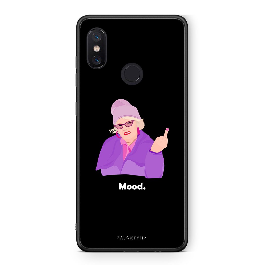Xiaomi Mi 8 Grandma Mood Black θήκη από τη Smartfits με σχέδιο στο πίσω μέρος και μαύρο περίβλημα | Smartphone case with colorful back and black bezels by Smartfits