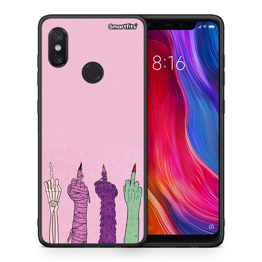 Θήκη Xiaomi Mi 8 Halloween Be A Lady από τη Smartfits με σχέδιο στο πίσω μέρος και μαύρο περίβλημα | Xiaomi Mi 8 Halloween Be A Lady case with colorful back and black bezels