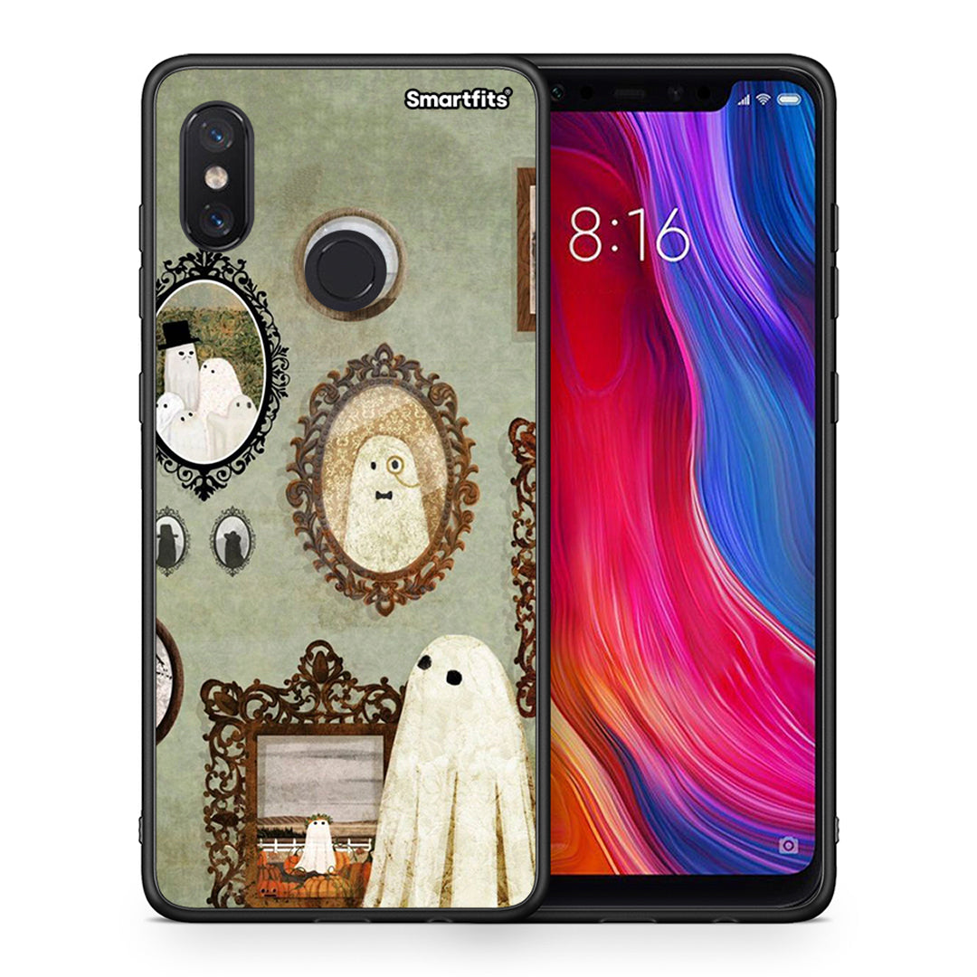 Θήκη Xiaomi Mi 8 Halloween Ghost Season από τη Smartfits με σχέδιο στο πίσω μέρος και μαύρο περίβλημα | Xiaomi Mi 8 Halloween Ghost Season case with colorful back and black bezels