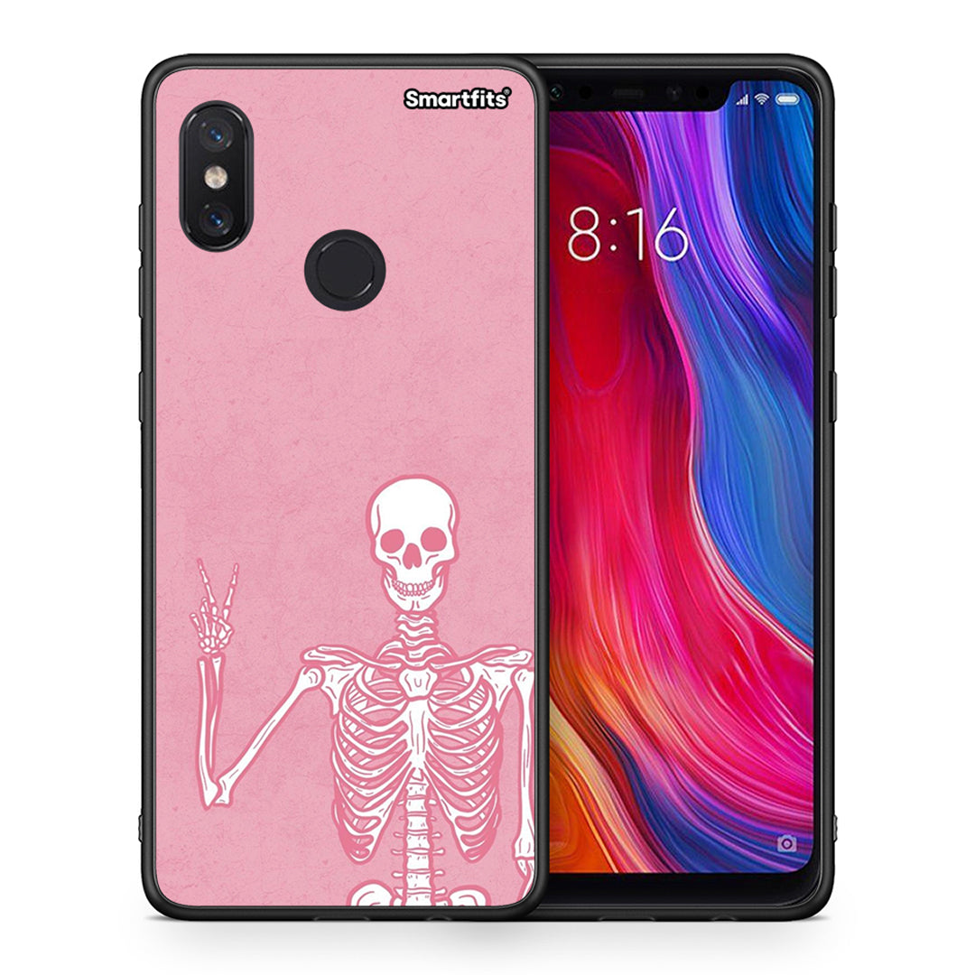 Θήκη Xiaomi Mi 8 Halloween Motivation από τη Smartfits με σχέδιο στο πίσω μέρος και μαύρο περίβλημα | Xiaomi Mi 8 Halloween Motivation case with colorful back and black bezels