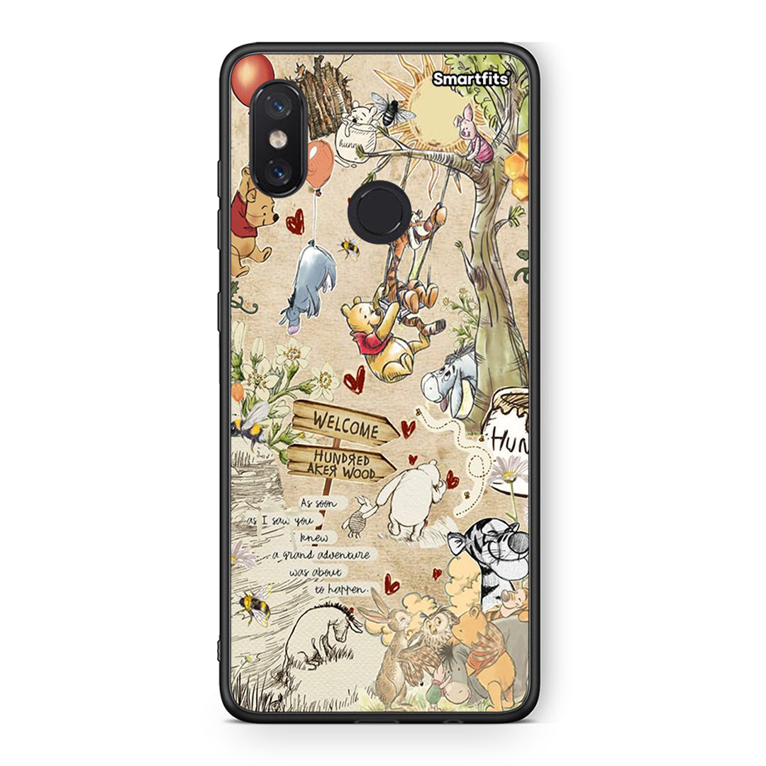 Xiaomi Mi 8 Happy Friends θήκη από τη Smartfits με σχέδιο στο πίσω μέρος και μαύρο περίβλημα | Smartphone case with colorful back and black bezels by Smartfits