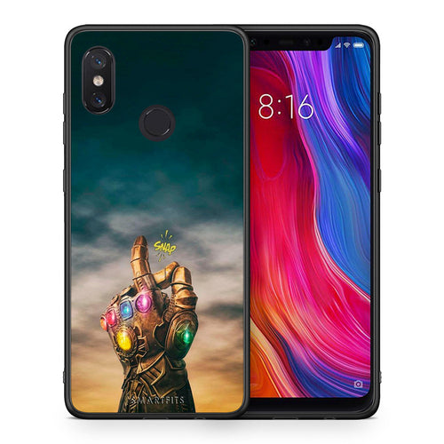 Θήκη Xiaomi Mi 8 Infinity Snap από τη Smartfits με σχέδιο στο πίσω μέρος και μαύρο περίβλημα | Xiaomi Mi 8 Infinity Snap case with colorful back and black bezels