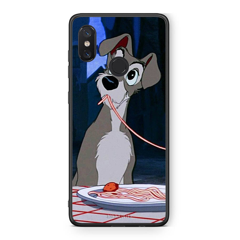 Xiaomi Mi 8 Lady And Tramp 1 Θήκη Αγίου Βαλεντίνου από τη Smartfits με σχέδιο στο πίσω μέρος και μαύρο περίβλημα | Smartphone case with colorful back and black bezels by Smartfits