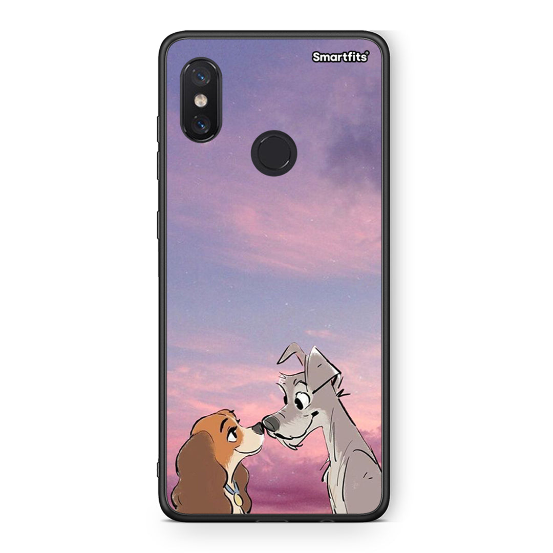 Xiaomi Mi 8 Lady And Tramp θήκη από τη Smartfits με σχέδιο στο πίσω μέρος και μαύρο περίβλημα | Smartphone case with colorful back and black bezels by Smartfits