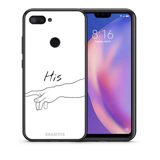 Θήκη Αγίου Βαλεντίνου Xiaomi Mi 8 Lite Aeshetic Love 2 από τη Smartfits με σχέδιο στο πίσω μέρος και μαύρο περίβλημα | Xiaomi Mi 8 Lite Aeshetic Love 2 case with colorful back and black bezels
