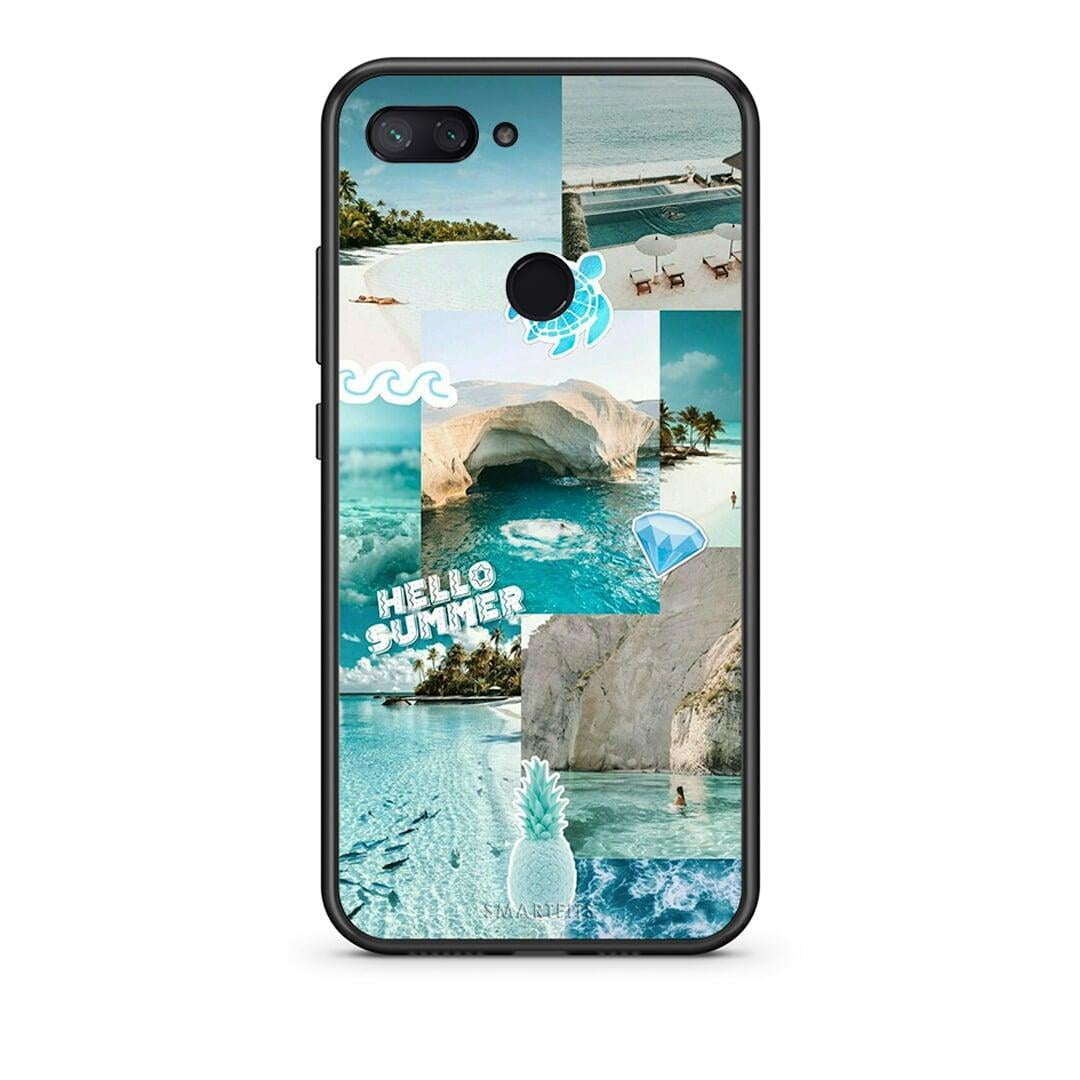 Xiaomi Mi 8 Lite Aesthetic Summer Θήκη από τη Smartfits με σχέδιο στο πίσω μέρος και μαύρο περίβλημα | Smartphone case with colorful back and black bezels by Smartfits