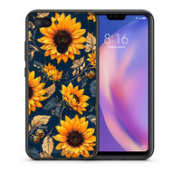 Thumbnail for Θήκη Xiaomi Mi 8 Lite Autumn Sunflowers από τη Smartfits με σχέδιο στο πίσω μέρος και μαύρο περίβλημα | Xiaomi Mi 8 Lite Autumn Sunflowers case with colorful back and black bezels