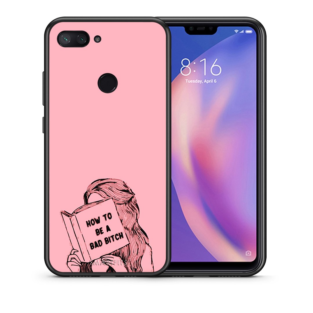 Θήκη Xiaomi Mi 8 Lite Bad Bitch από τη Smartfits με σχέδιο στο πίσω μέρος και μαύρο περίβλημα | Xiaomi Mi 8 Lite Bad Bitch case with colorful back and black bezels