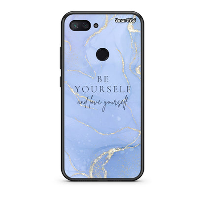 Xiaomi Mi 8 Lite Be Yourself θήκη από τη Smartfits με σχέδιο στο πίσω μέρος και μαύρο περίβλημα | Smartphone case with colorful back and black bezels by Smartfits