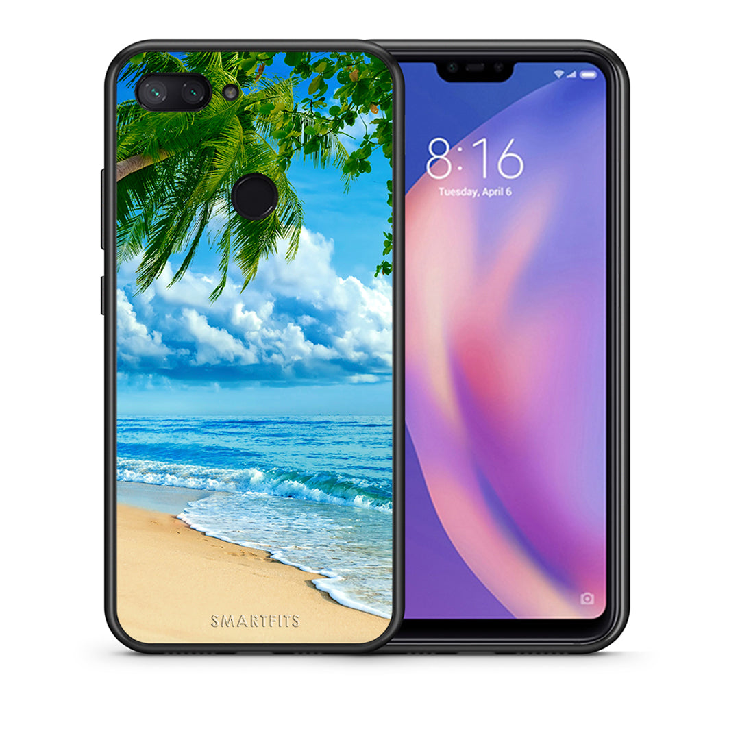 Θήκη Xiaomi Mi 8 Lite Beautiful Beach από τη Smartfits με σχέδιο στο πίσω μέρος και μαύρο περίβλημα | Xiaomi Mi 8 Lite Beautiful Beach case with colorful back and black bezels