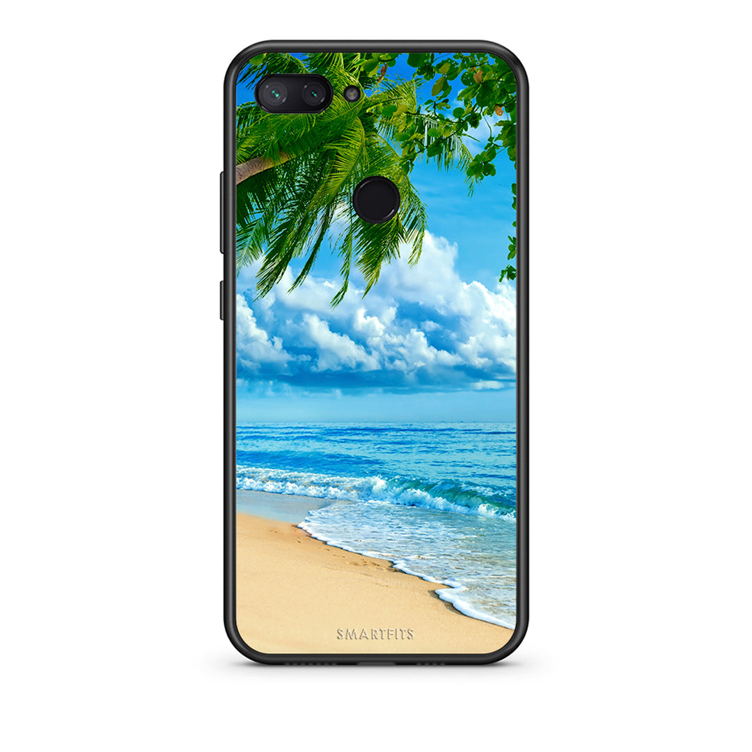 Xiaomi Mi 8 Lite Beautiful Beach θήκη από τη Smartfits με σχέδιο στο πίσω μέρος και μαύρο περίβλημα | Smartphone case with colorful back and black bezels by Smartfits
