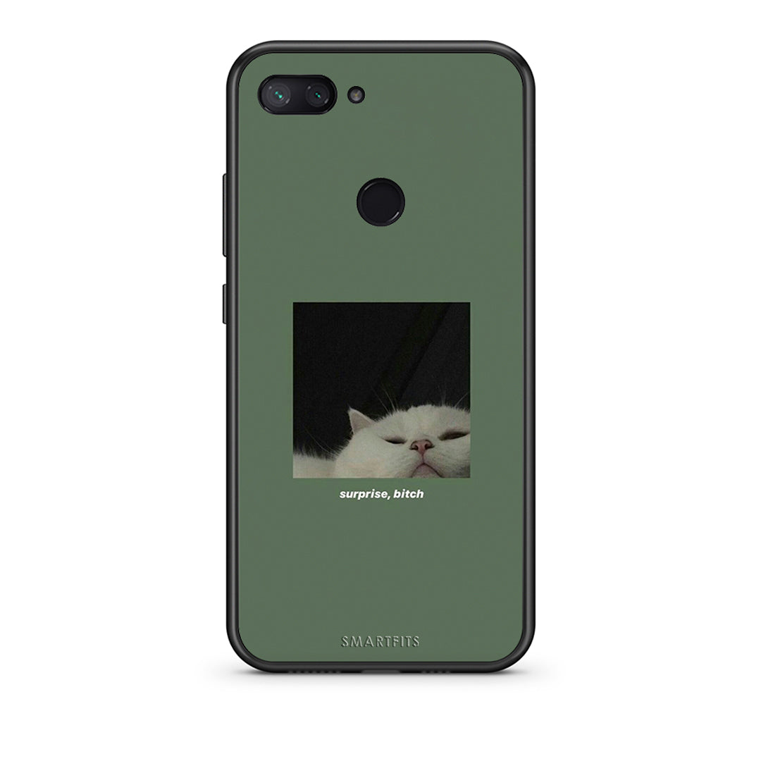 Xiaomi Mi 8 Lite Bitch Surprise θήκη από τη Smartfits με σχέδιο στο πίσω μέρος και μαύρο περίβλημα | Smartphone case with colorful back and black bezels by Smartfits