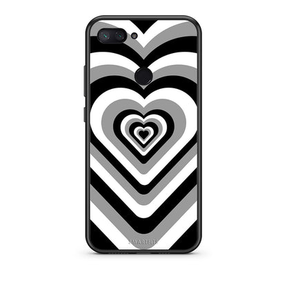 Xiaomi Mi 8 Lite Black Hearts θήκη από τη Smartfits με σχέδιο στο πίσω μέρος και μαύρο περίβλημα | Smartphone case with colorful back and black bezels by Smartfits