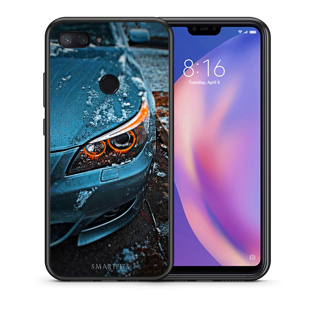 Θήκη Xiaomi Mi 8 Lite Bmw E60 από τη Smartfits με σχέδιο στο πίσω μέρος και μαύρο περίβλημα | Xiaomi Mi 8 Lite Bmw E60 case with colorful back and black bezels