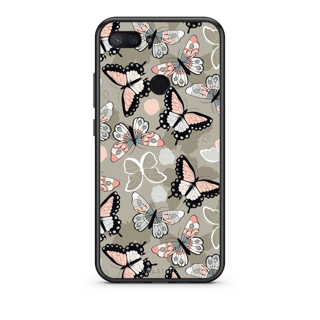 135 - Xiaomi Mi 8 Lite  Butterflies Boho case, cover, bumper