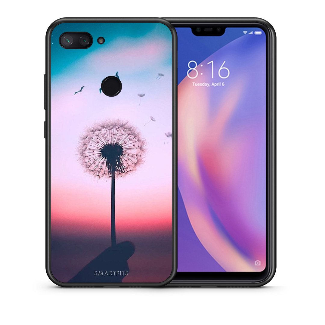 Θήκη Xiaomi Mi 8 Lite Wish Boho από τη Smartfits με σχέδιο στο πίσω μέρος και μαύρο περίβλημα | Xiaomi Mi 8 Lite Wish Boho case with colorful back and black bezels