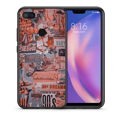 Θήκη Xiaomi Mi 8 Lite Born In 90s από τη Smartfits με σχέδιο στο πίσω μέρος και μαύρο περίβλημα | Xiaomi Mi 8 Lite Born In 90s case with colorful back and black bezels