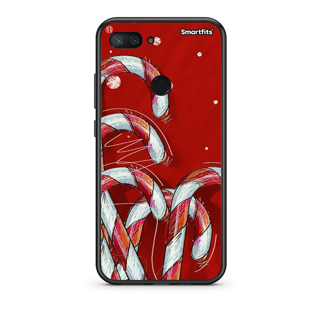 Xiaomi Mi 8 Lite Candy Cane θήκη από τη Smartfits με σχέδιο στο πίσω μέρος και μαύρο περίβλημα | Smartphone case with colorful back and black bezels by Smartfits