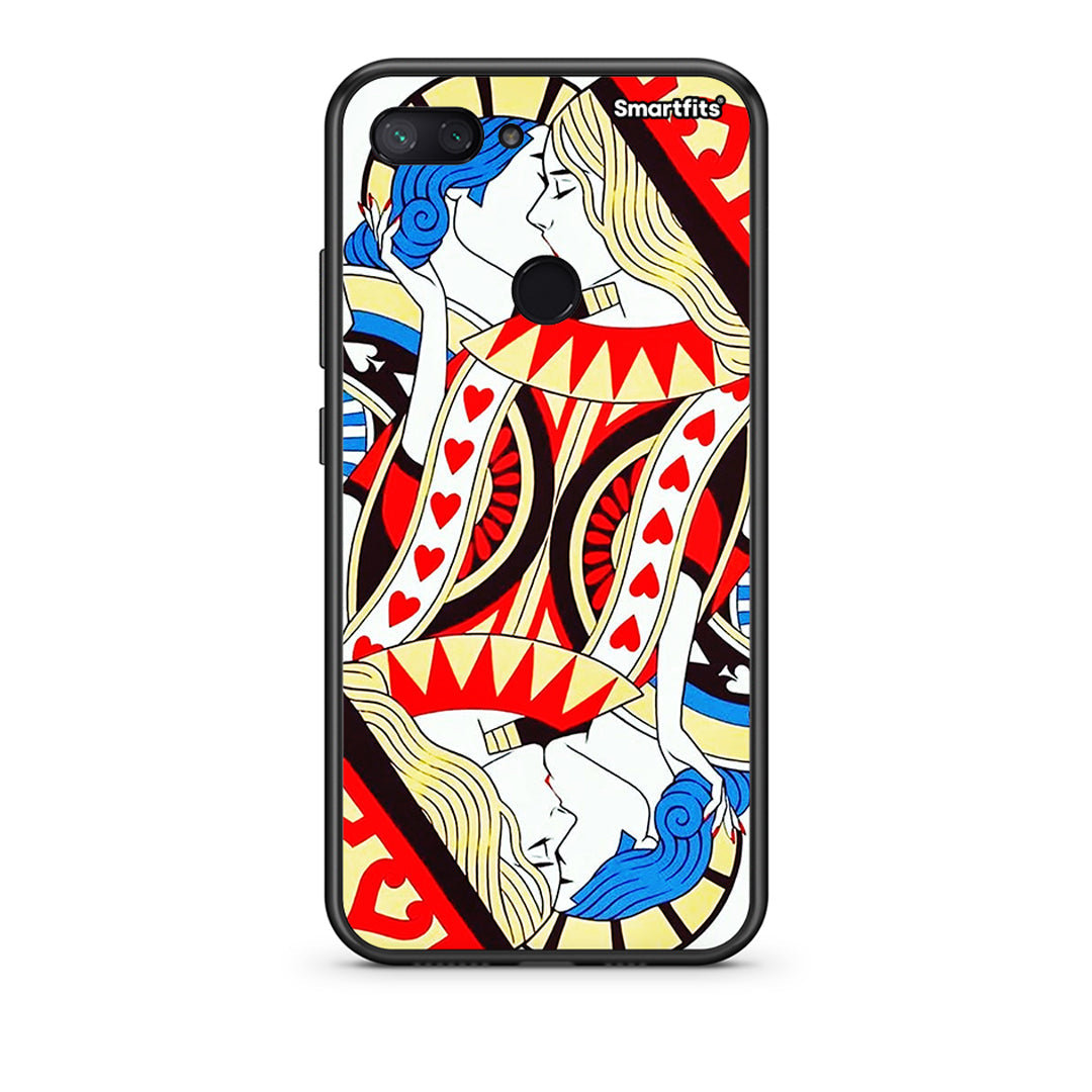 Xiaomi Mi 8 Lite Card Love θήκη από τη Smartfits με σχέδιο στο πίσω μέρος και μαύρο περίβλημα | Smartphone case with colorful back and black bezels by Smartfits