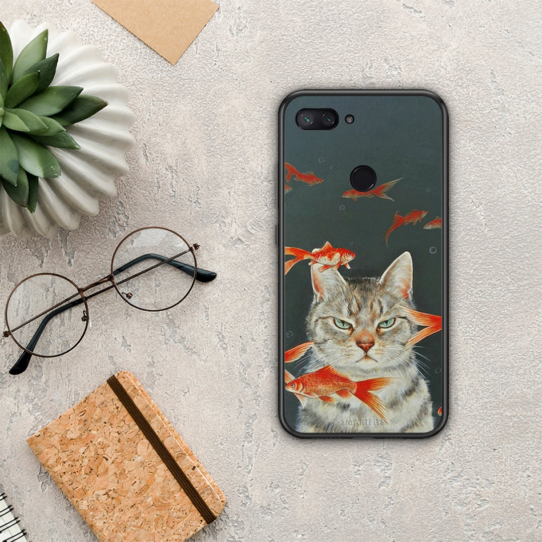Cat Goldfish - Xiaomi Mi 8 Lite θήκη