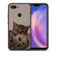 Thumbnail for Θήκη Xiaomi Mi 8 Lite Cats In Love από τη Smartfits με σχέδιο στο πίσω μέρος και μαύρο περίβλημα | Xiaomi Mi 8 Lite Cats In Love case with colorful back and black bezels