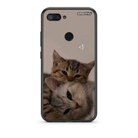 Thumbnail for Xiaomi Mi 8 Lite Cats In Love Θήκη από τη Smartfits με σχέδιο στο πίσω μέρος και μαύρο περίβλημα | Smartphone case with colorful back and black bezels by Smartfits