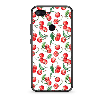 Xiaomi Mi 8 Lite Cherry Summer θήκη από τη Smartfits με σχέδιο στο πίσω μέρος και μαύρο περίβλημα | Smartphone case with colorful back and black bezels by Smartfits