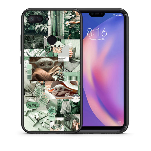 Θήκη Αγίου Βαλεντίνου Xiaomi Mi 8 Lite Collage Dude από τη Smartfits με σχέδιο στο πίσω μέρος και μαύρο περίβλημα | Xiaomi Mi 8 Lite Collage Dude case with colorful back and black bezels