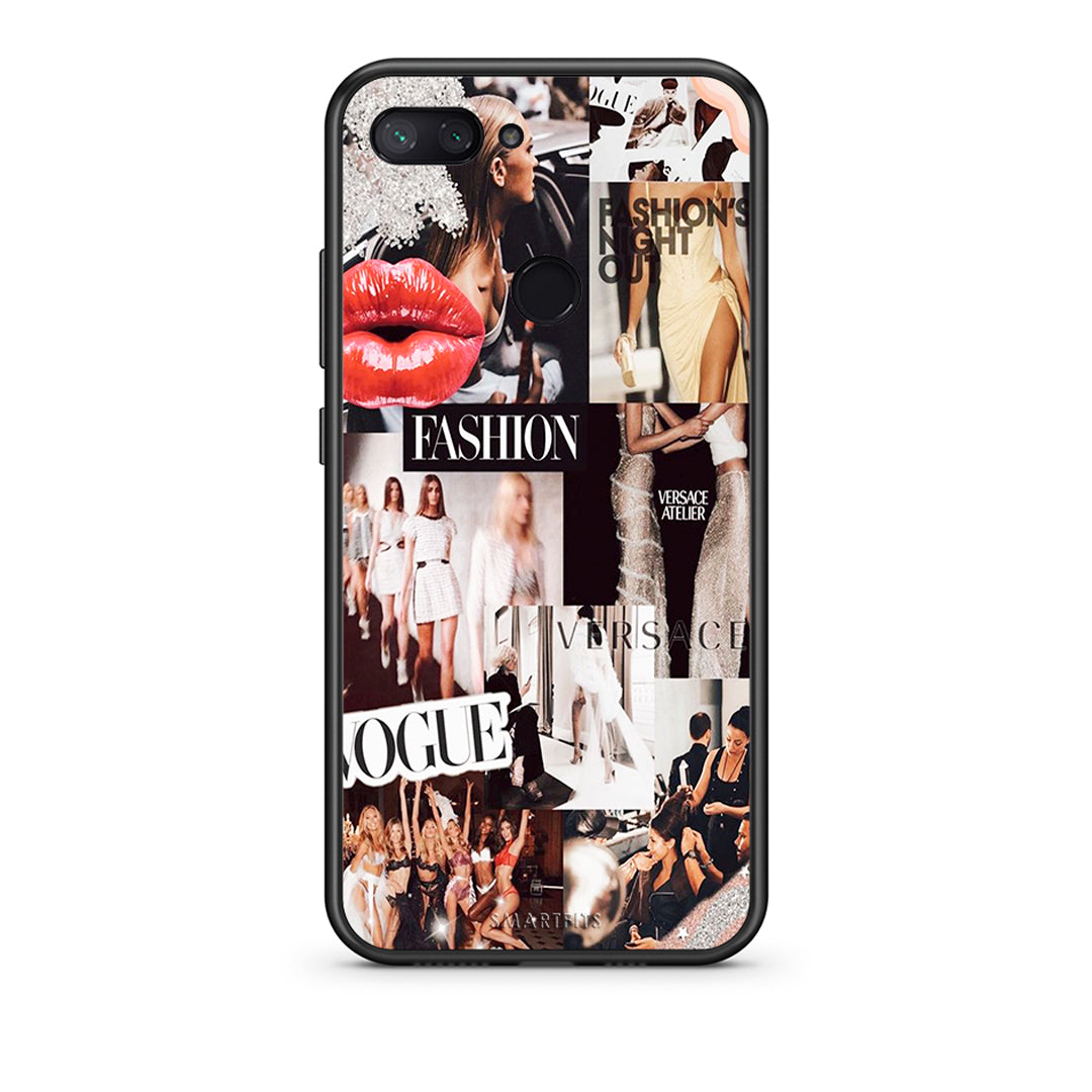 Xiaomi Mi 8 Lite Collage Fashion Θήκη Αγίου Βαλεντίνου από τη Smartfits με σχέδιο στο πίσω μέρος και μαύρο περίβλημα | Smartphone case with colorful back and black bezels by Smartfits