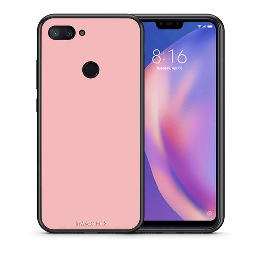 Θήκη Xiaomi Mi 8 Lite Nude Color από τη Smartfits με σχέδιο στο πίσω μέρος και μαύρο περίβλημα | Xiaomi Mi 8 Lite Nude Color case with colorful back and black bezels