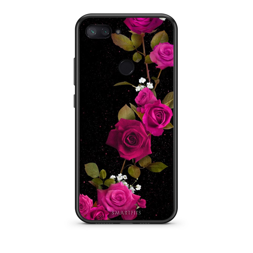 4 - Xiaomi Mi 8 Lite Red Roses Flower case, cover, bumper