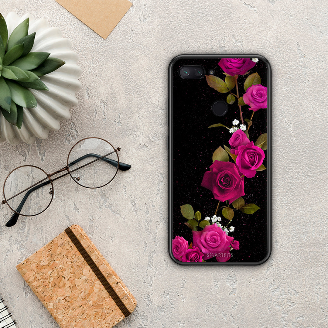 Flower Red Roses - Xiaomi Mi 8 Lite θήκη