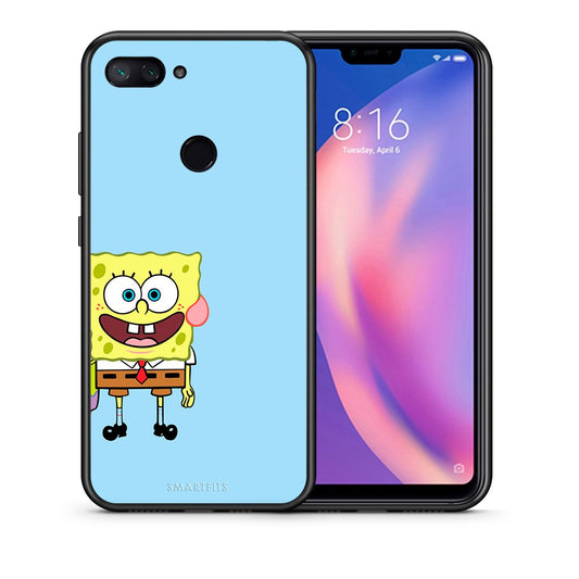 Θήκη Xiaomi Mi 8 Lite Friends Bob από τη Smartfits με σχέδιο στο πίσω μέρος και μαύρο περίβλημα | Xiaomi Mi 8 Lite Friends Bob case with colorful back and black bezels