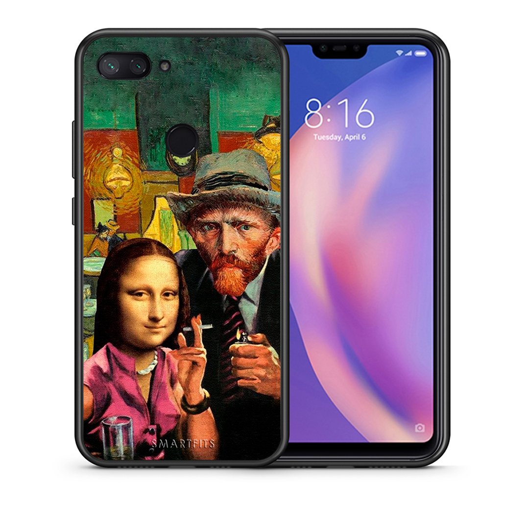 Θήκη Xiaomi Mi 8 Lite Funny Art από τη Smartfits με σχέδιο στο πίσω μέρος και μαύρο περίβλημα | Xiaomi Mi 8 Lite Funny Art case with colorful back and black bezels