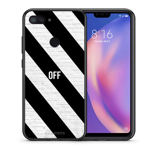 Θήκη Xiaomi Mi 8 Lite Get Off από τη Smartfits με σχέδιο στο πίσω μέρος και μαύρο περίβλημα | Xiaomi Mi 8 Lite Get Off case with colorful back and black bezels