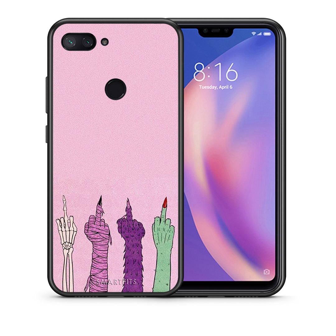 Θήκη Xiaomi Mi 8 Lite Halloween Be A Lady από τη Smartfits με σχέδιο στο πίσω μέρος και μαύρο περίβλημα | Xiaomi Mi 8 Lite Halloween Be A Lady case with colorful back and black bezels