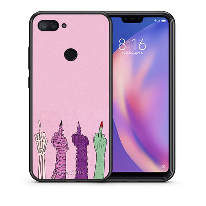 Θήκη Xiaomi Mi 8 Lite Halloween Be A Lady από τη Smartfits με σχέδιο στο πίσω μέρος και μαύρο περίβλημα | Xiaomi Mi 8 Lite Halloween Be A Lady case with colorful back and black bezels