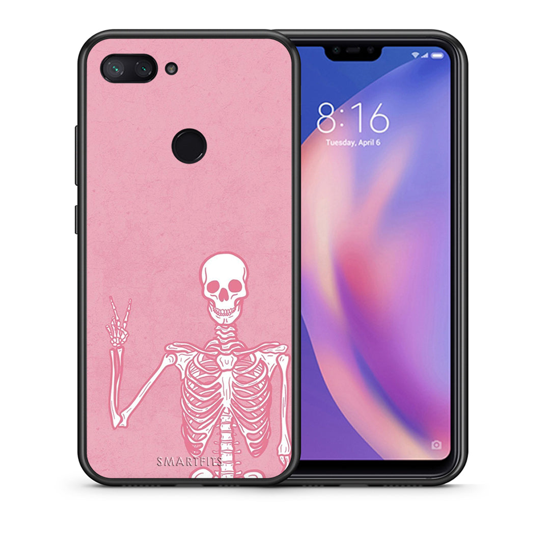 Θήκη Xiaomi Mi 8 Lite Halloween Motivation από τη Smartfits με σχέδιο στο πίσω μέρος και μαύρο περίβλημα | Xiaomi Mi 8 Lite Halloween Motivation case with colorful back and black bezels