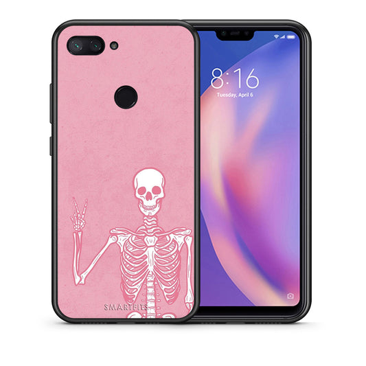 Θήκη Xiaomi Mi 8 Lite Halloween Motivation από τη Smartfits με σχέδιο στο πίσω μέρος και μαύρο περίβλημα | Xiaomi Mi 8 Lite Halloween Motivation case with colorful back and black bezels