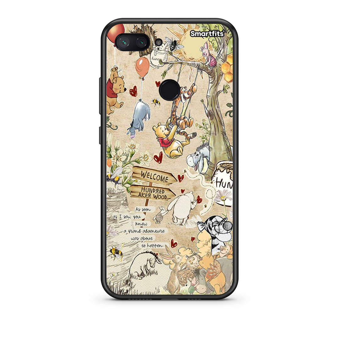 Xiaomi Mi 8 Lite Happy Friends θήκη από τη Smartfits με σχέδιο στο πίσω μέρος και μαύρο περίβλημα | Smartphone case with colorful back and black bezels by Smartfits